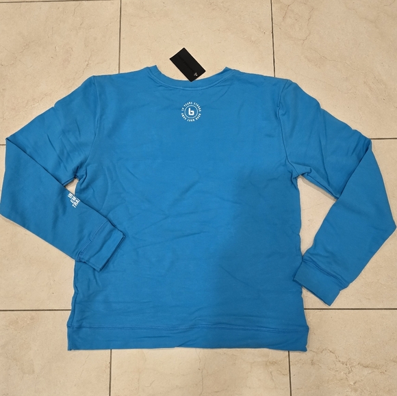 Burn Boot Camp Long Sleeve French Terry Pullover, New, Blue - Picture 2 of 3